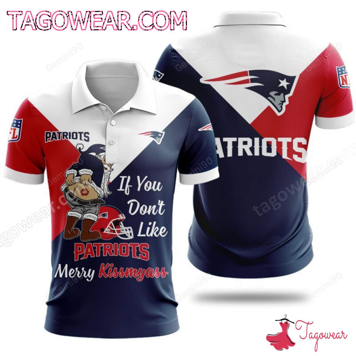 If You Don't Like New England Patriots Merry Kissmyass T-shirt, Polo, Hoodie