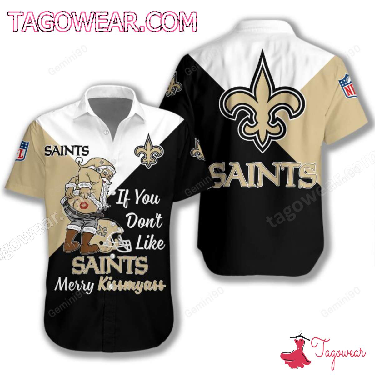 If You Don't Like New Orleans Saints Merry Kissmyass T-shirt, Polo, Hoodie a