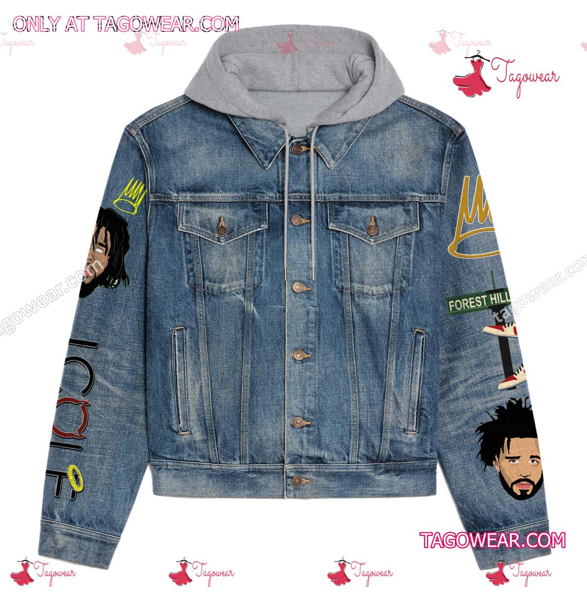 J Cole Being An Artist That's The Best Excuse For Being Crazy Jean Jacket Hoodie a