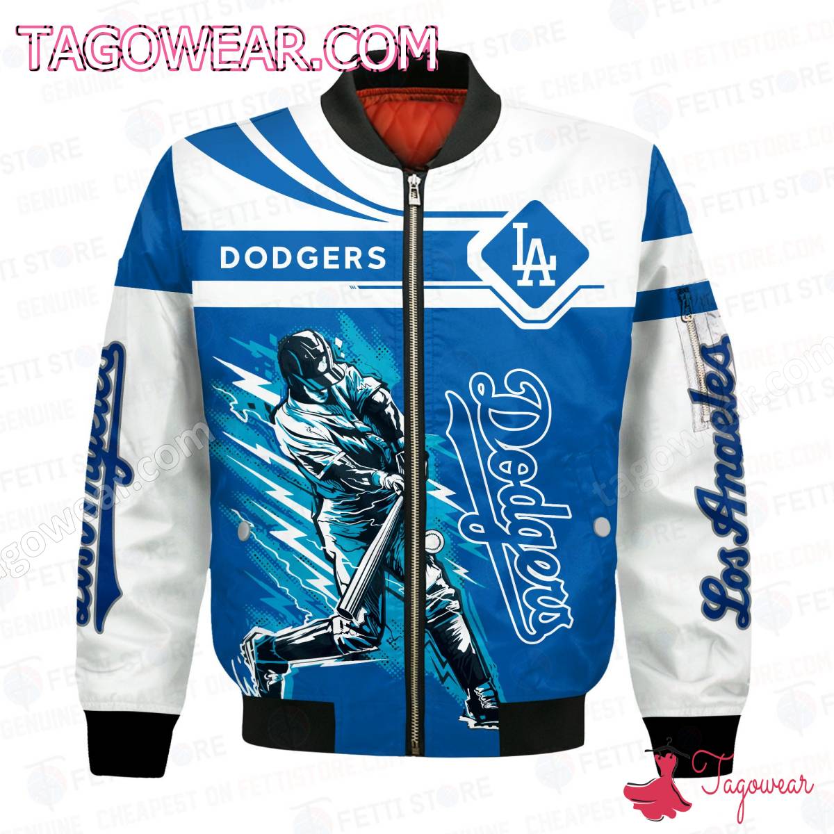 Los Angeles Dodgers I Am A Fan Win Or Lose Bomber Jacket a