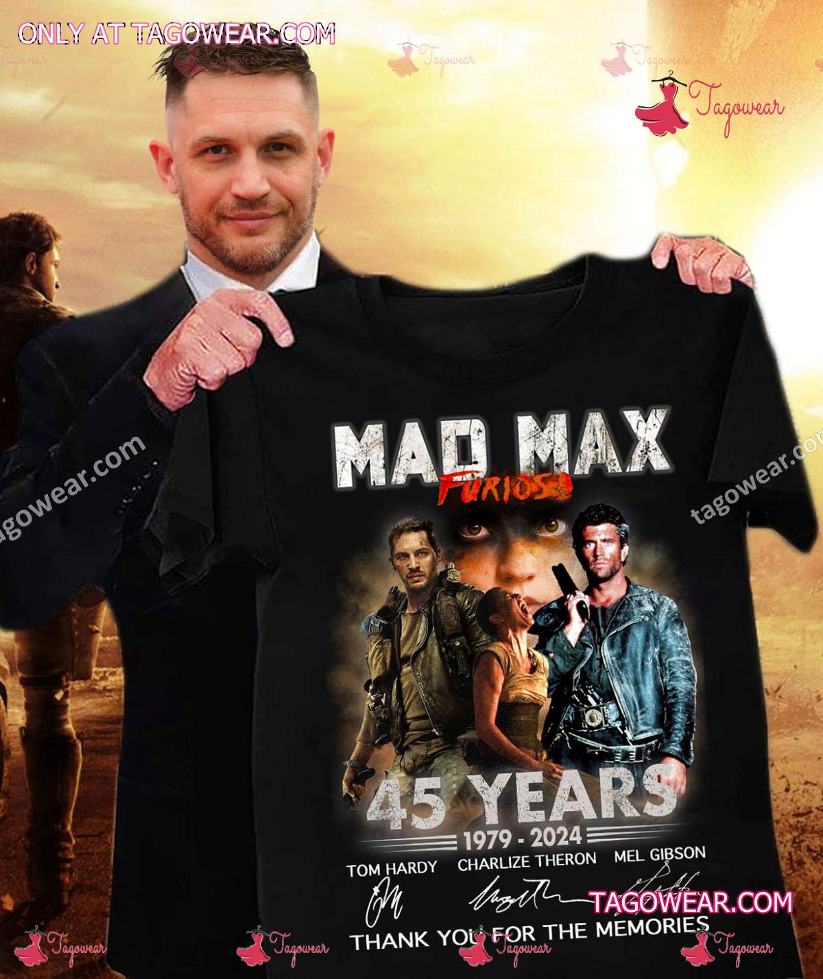 Mad Max Furiosa 45 Years 1979-2024 Signatures Thank You For The Memories Shirt