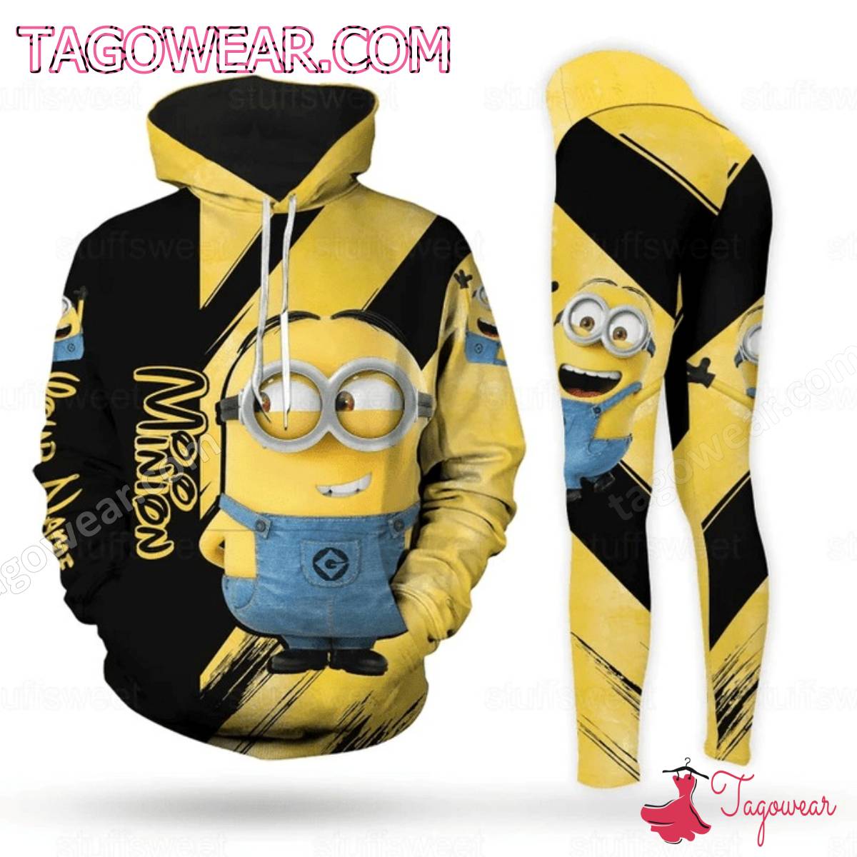 Minion Personalized Hoodie And Leggings