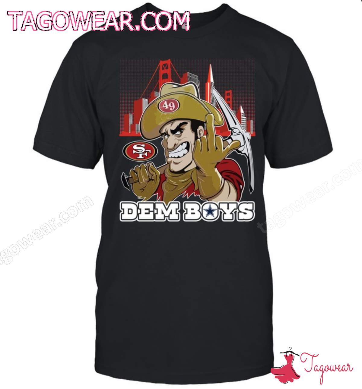 San Francisco 49ers F-ck Dem Boys Dallas Cowboys Shirt
