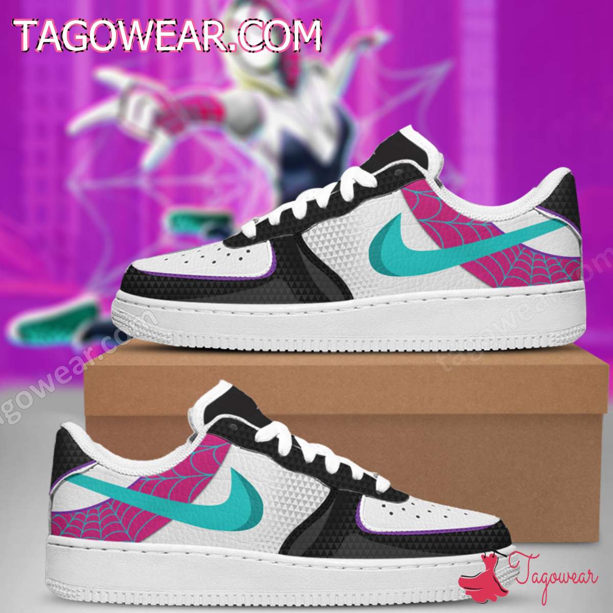 Spider-man Gwen Stacy Air Forces 1 Shoes