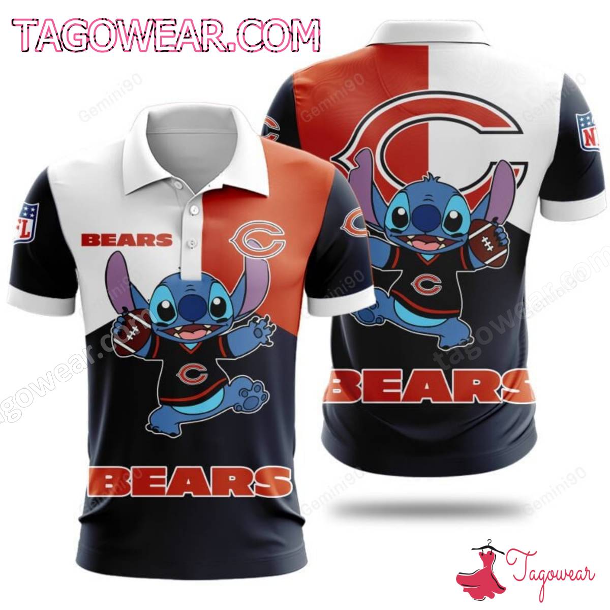 Stitch Chicago Bears NFL T-shirt, Hoodie