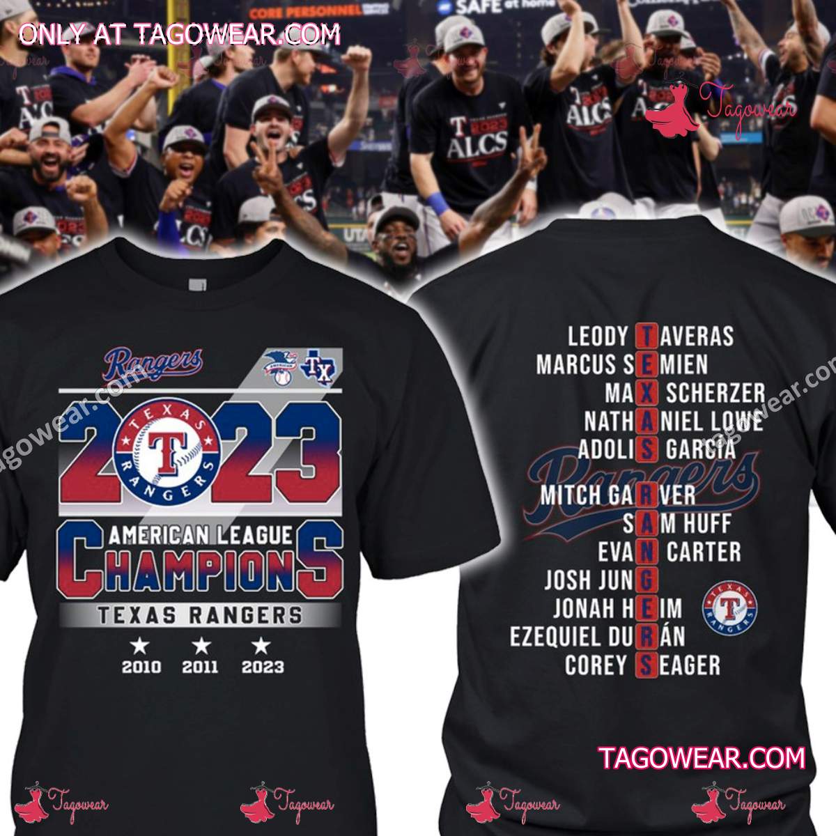 Texas Rangers 2023 American League Champions Shirt