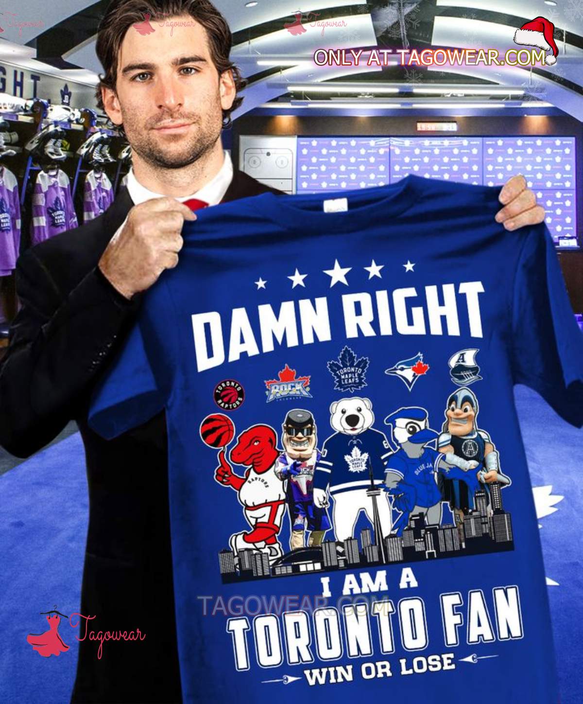 Toronto Sport Team Mascot Damn Right I Am A Toronto Fan Win Or Lose Shirt
