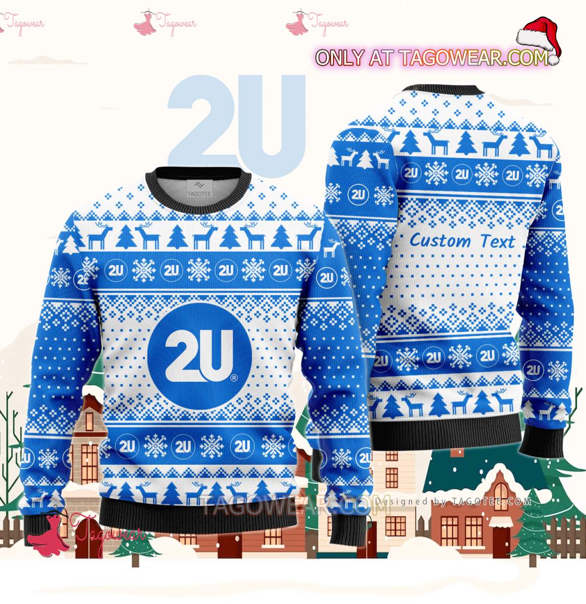2U, Inc. Ugly Christmas Sweater