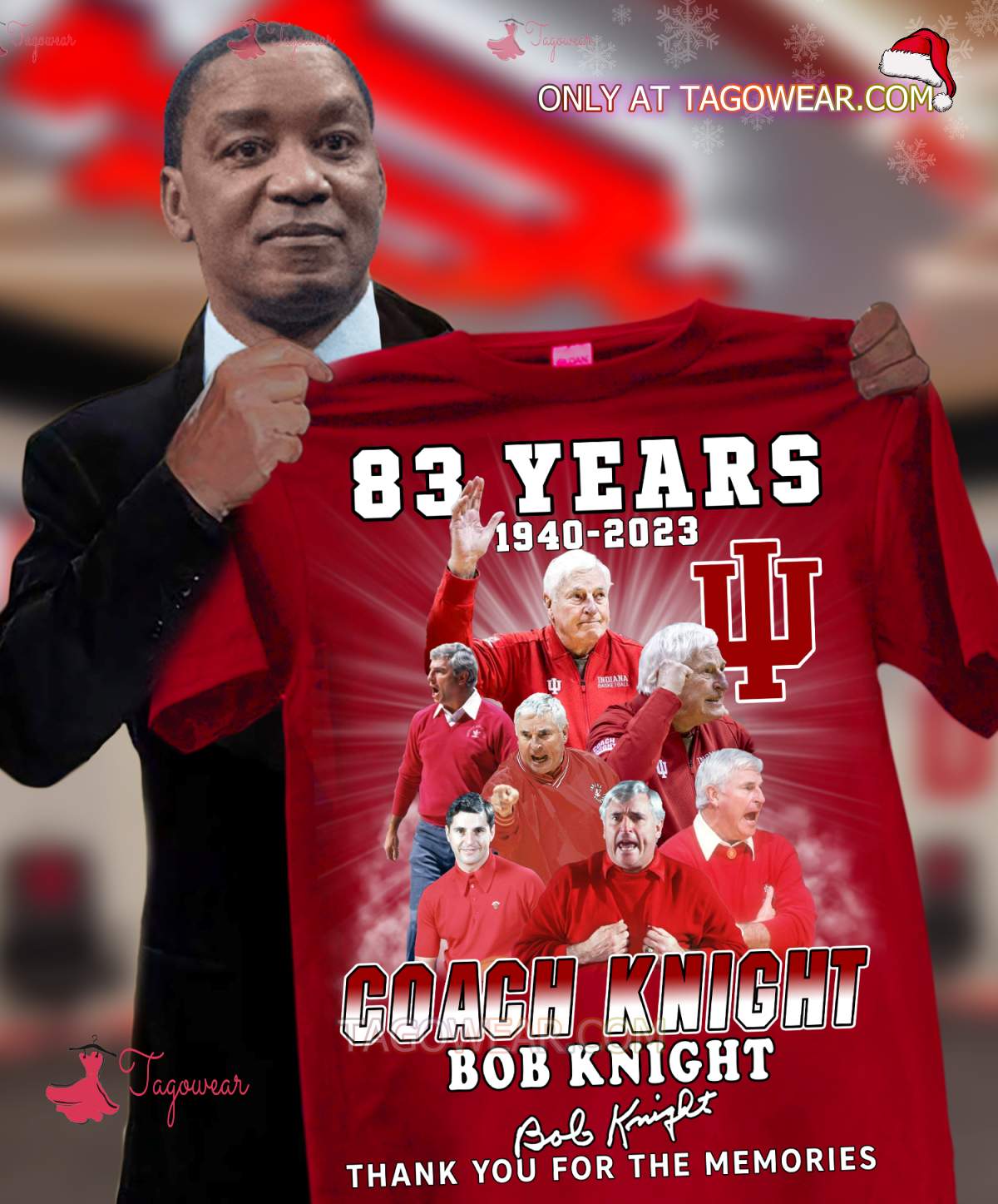 83 Years 1940-2023 Coach Knight Bob Knight Thank You For The Memories Signature Shirt