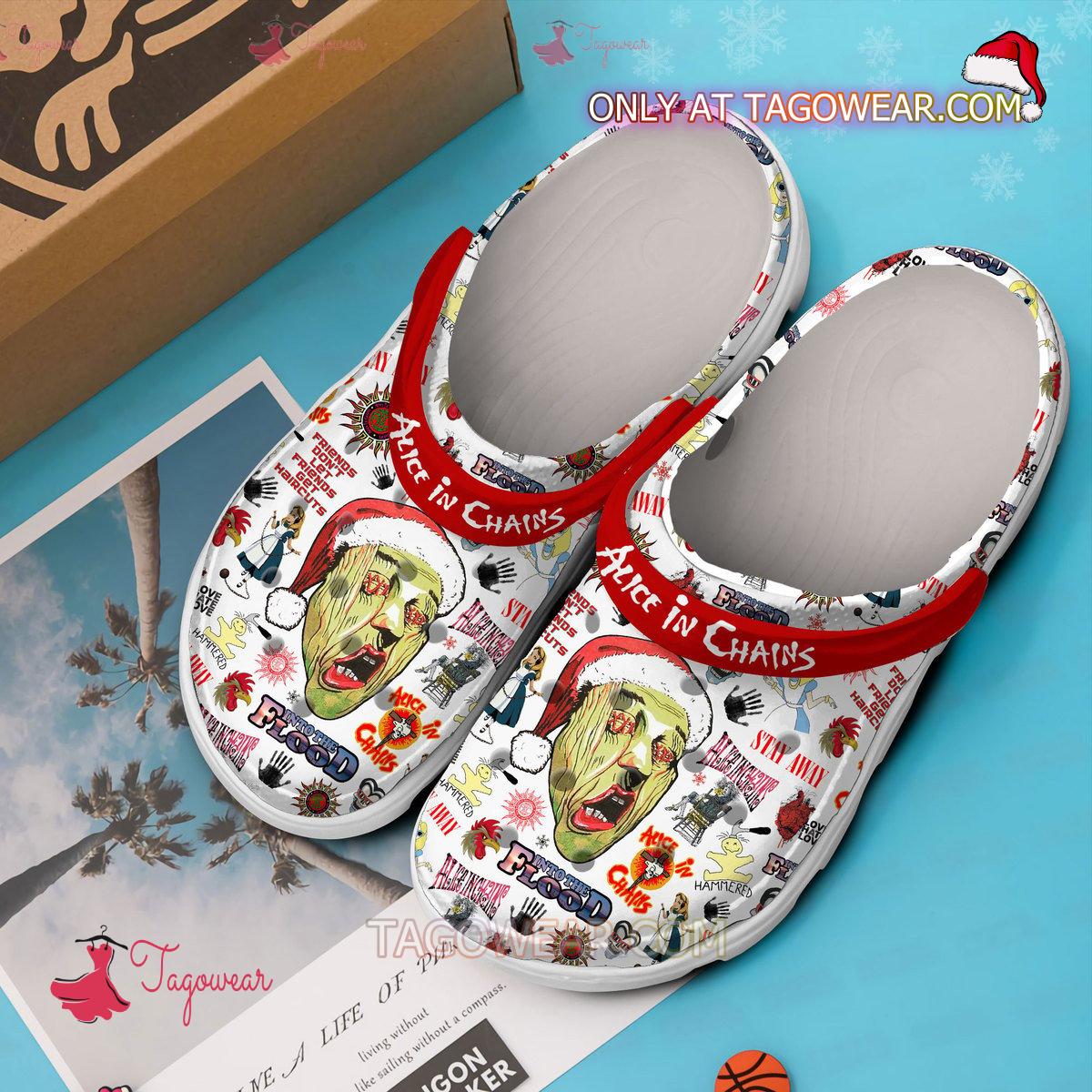 Alice In Chains Into The Flood Christmas Crocs b