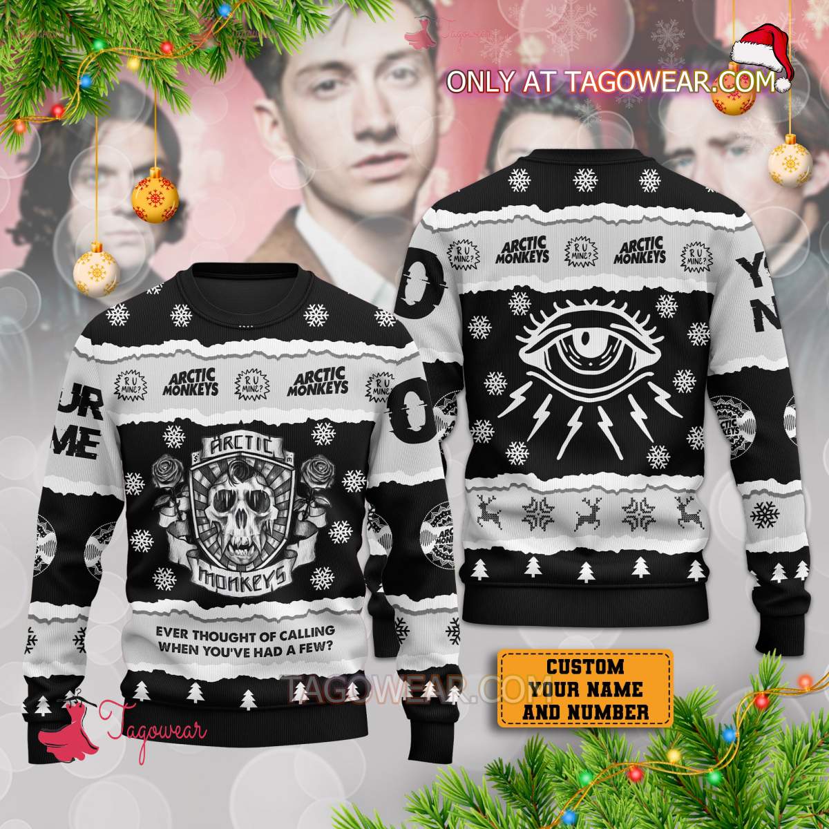 Arctic Monkeys Ever Thought Of Calling When You've Had A Few Christmas Personalized Sweater