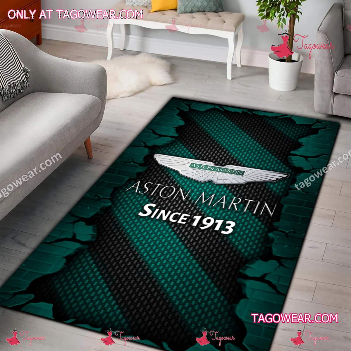 Aston Martin Since 1913 Rug Carpet