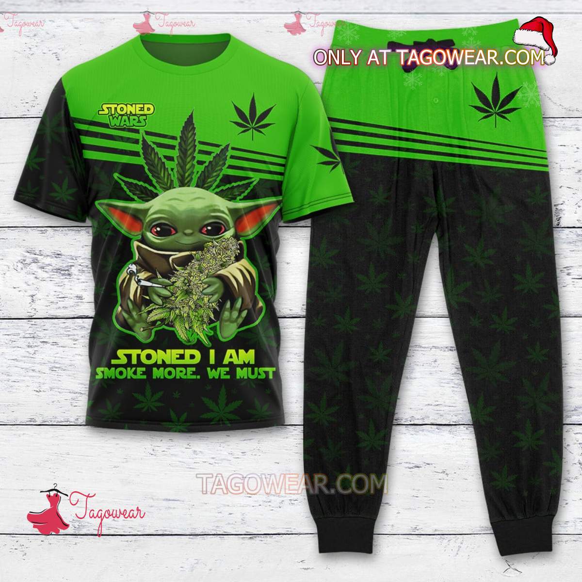 Baby Yoda Stoned Wars Stoned I Am Smoke More We Must T-shirt And Pants