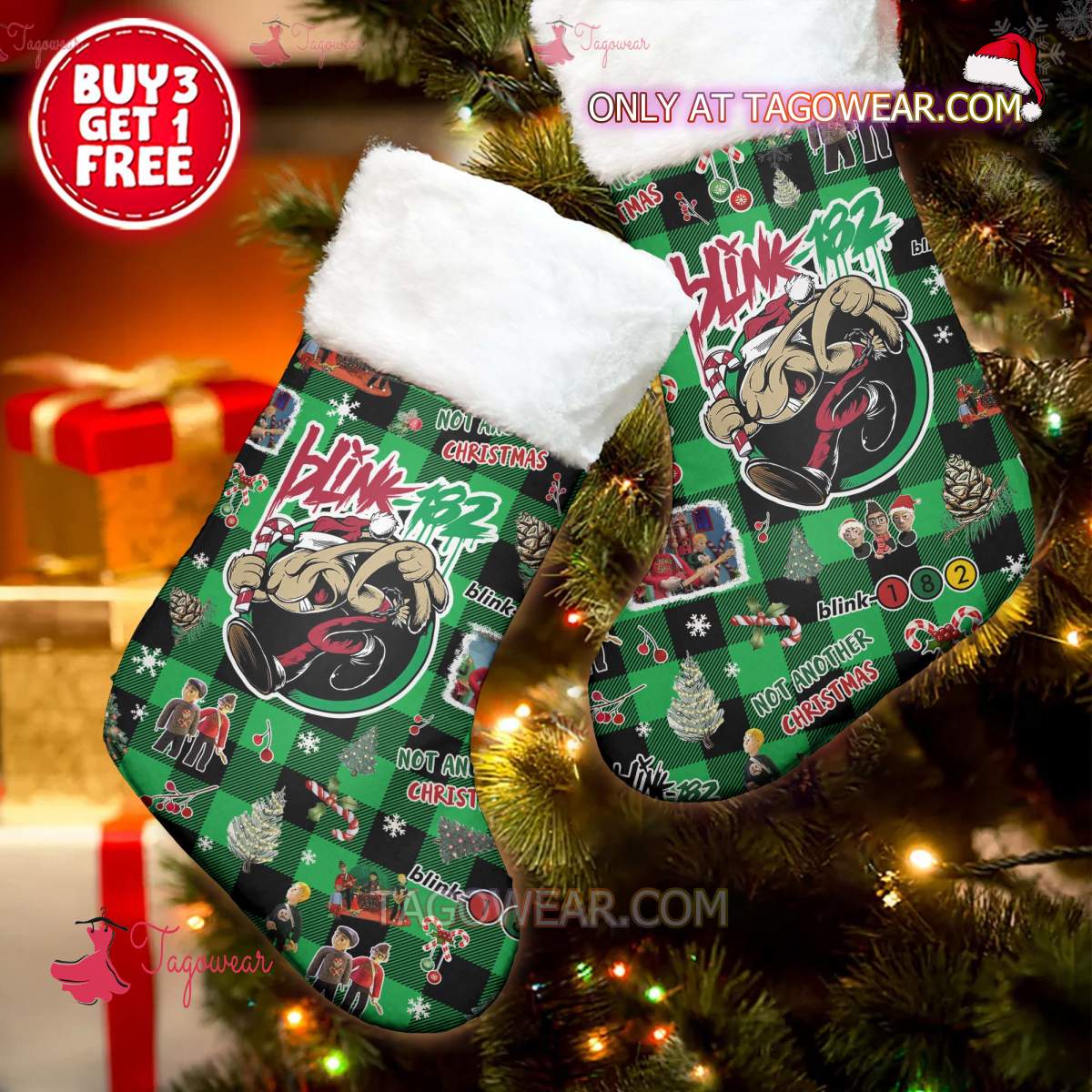 Blink-182 Not Another Christmas Stockings