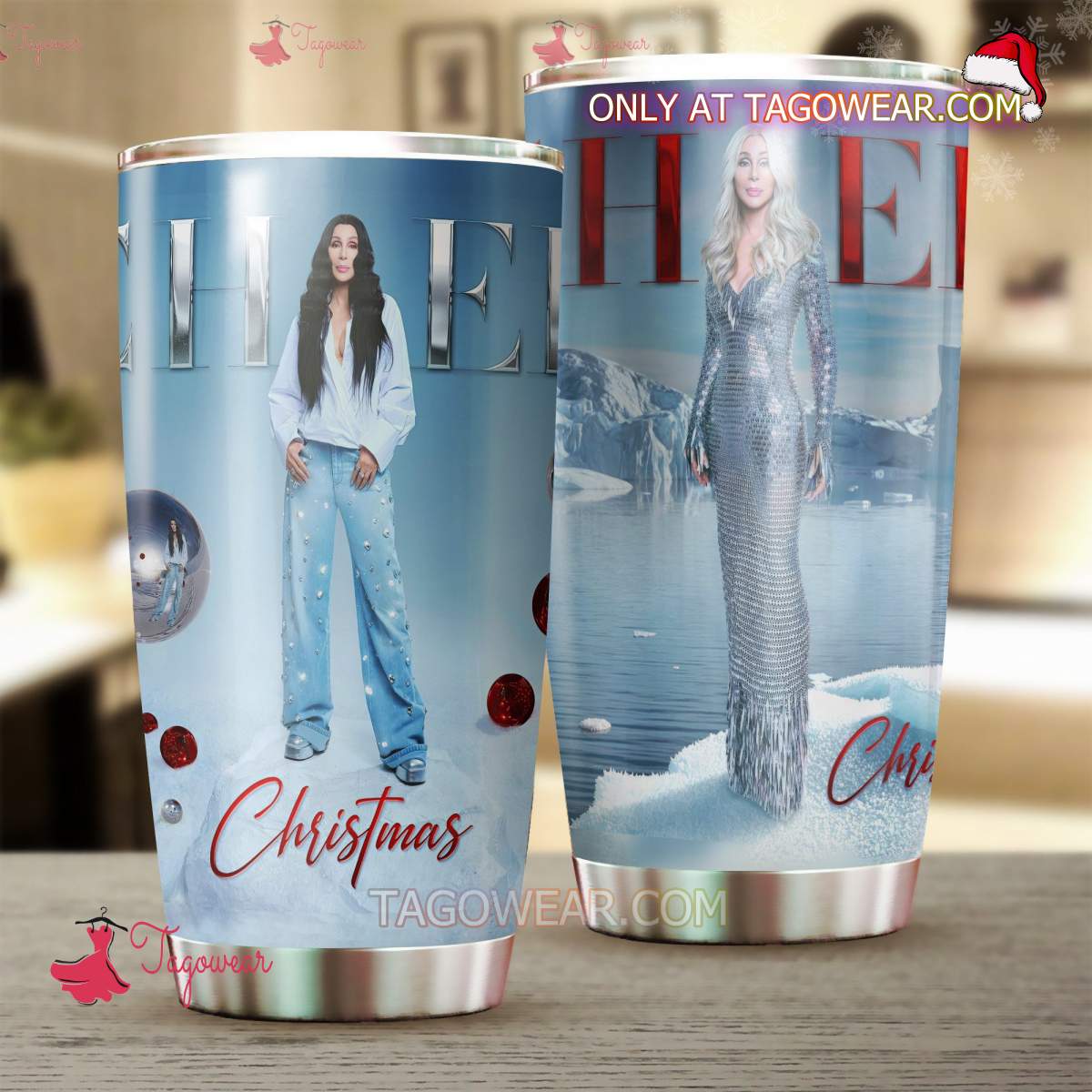 Cher Christmas Tumbler