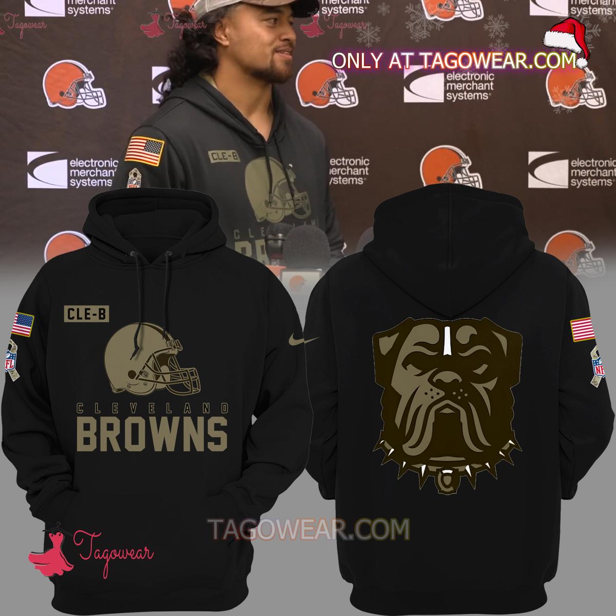 Cleveland Browns Nfl Salute To Service New Logo Hoodie