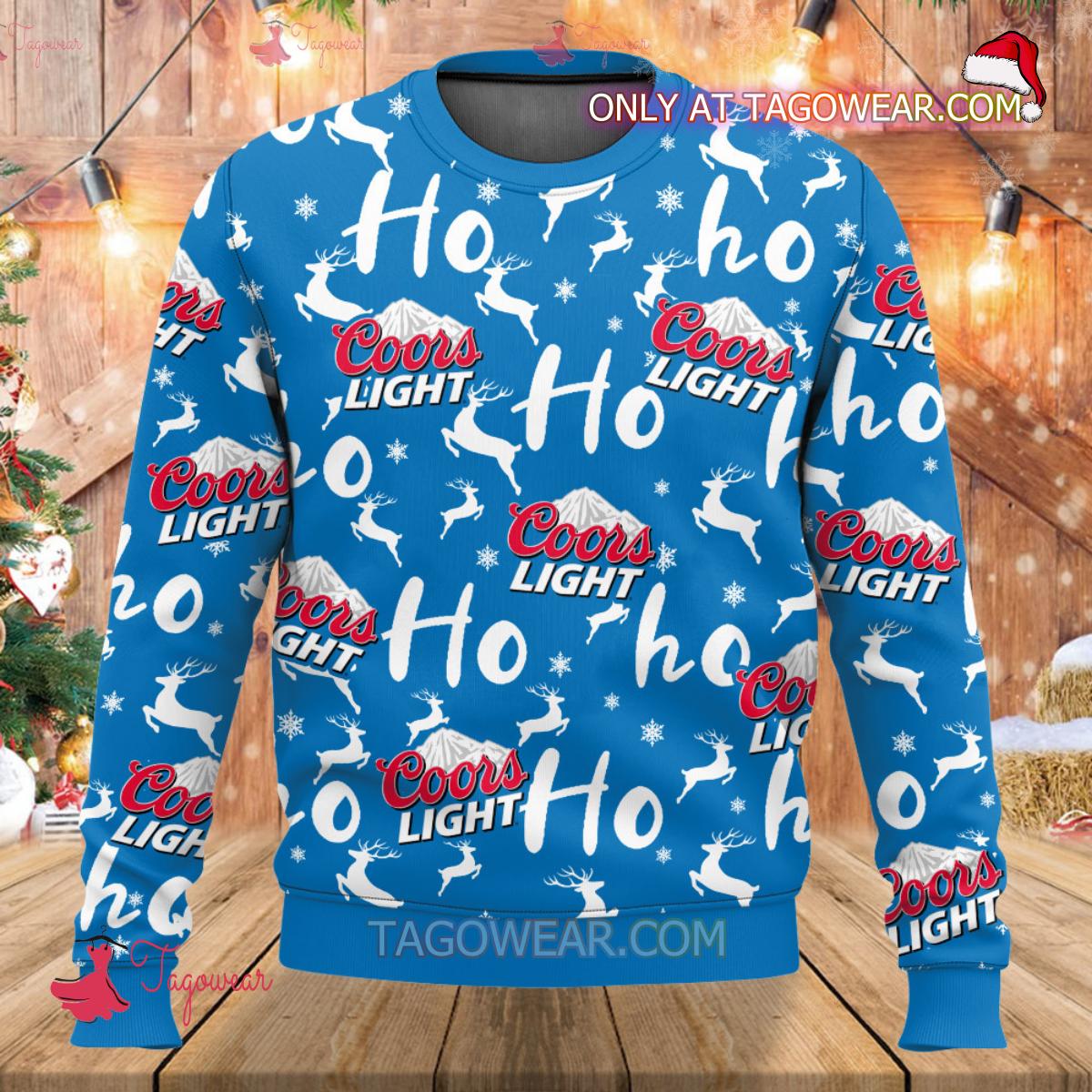 Coors Light Christmas With Beer Hohoho Holiday Sweater