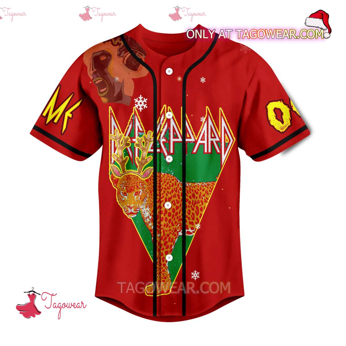 Def Leppard Pour Some Cheer On Me This Christmas Personalized Baseball Jersey a