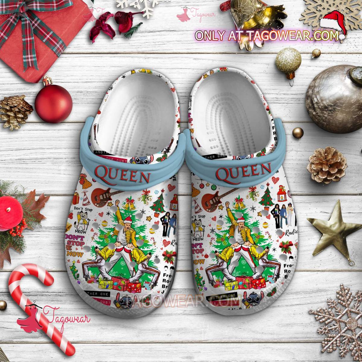 Freddie Mercury Queen Christmas Crocs