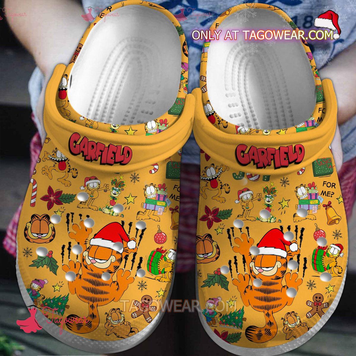 Garfield Cartoon Movie Christmas Crocs