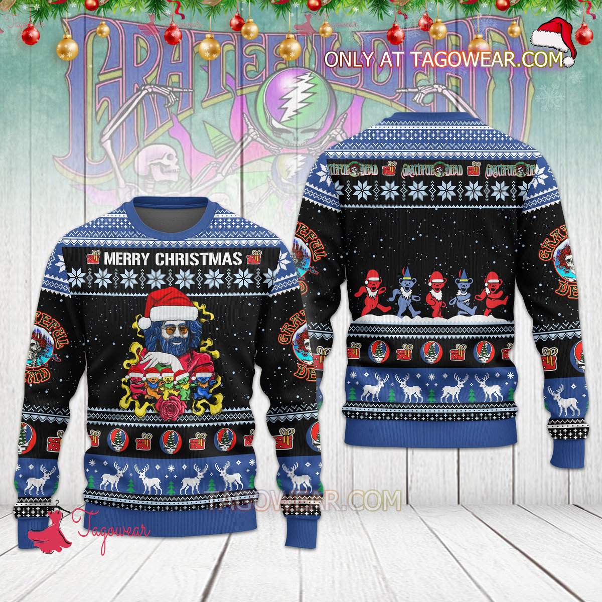 Grateful Dead Merry Christmas Sweater