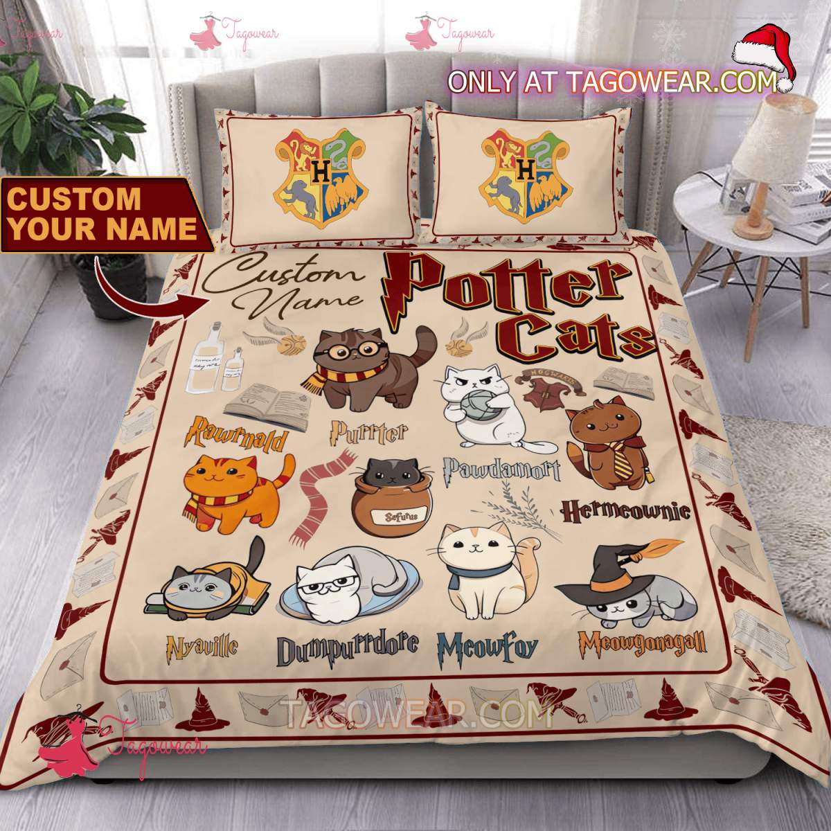 Harry Potter Cat Personalized Bedding Set