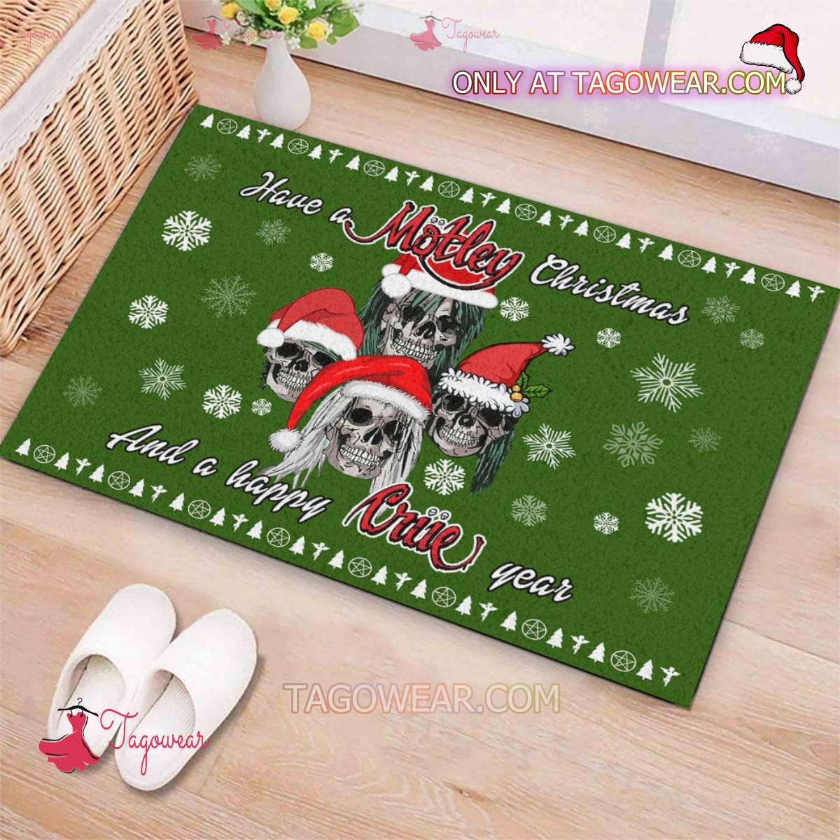 Have A Motley Christmas And A Happy Crue Year Doormat a