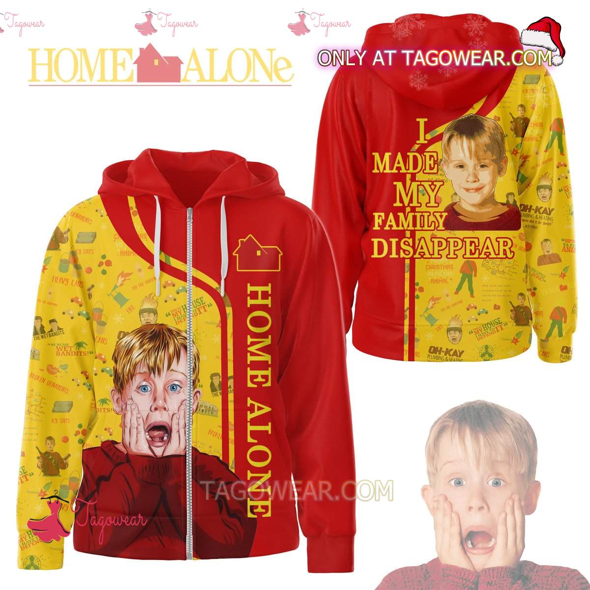 Home Alone I Made My Family Disappear Hoodie