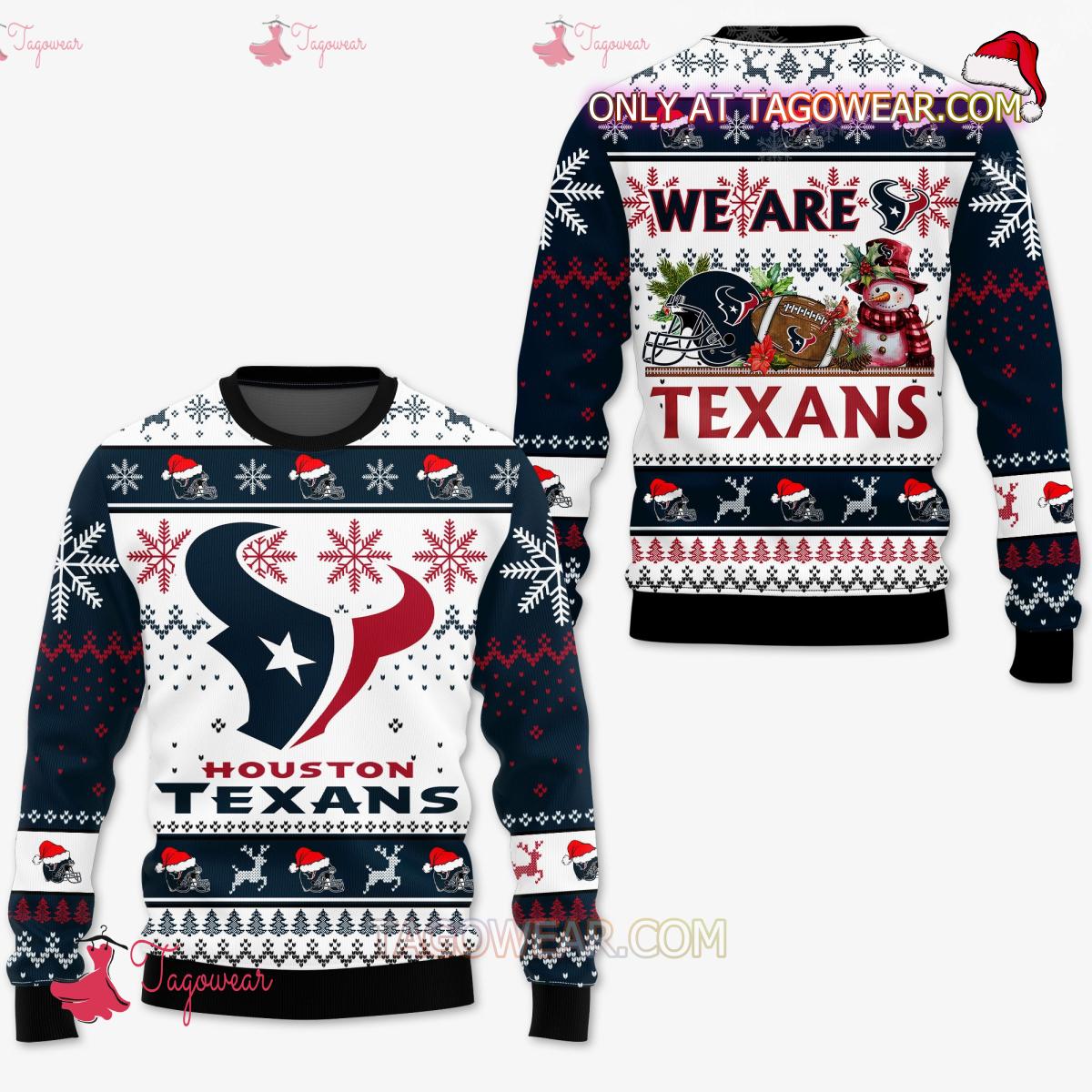 Houston Texans We Are Texans Ugly Christmas Sweater