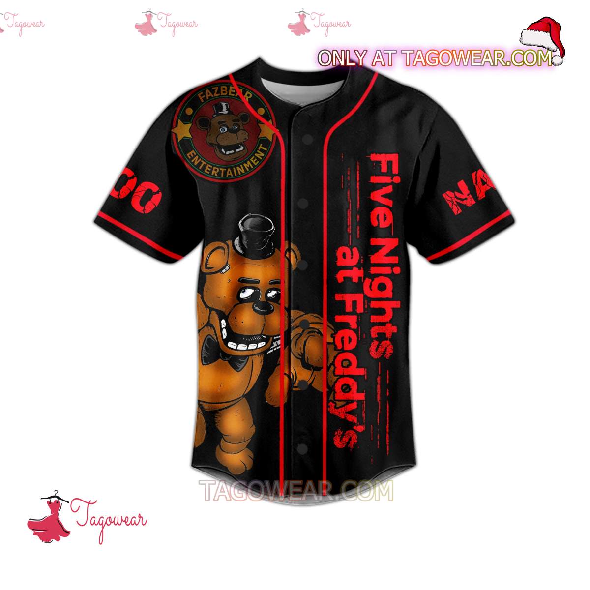 I Survived Five Nights At Freddy's Personalized Baseball Jersey a