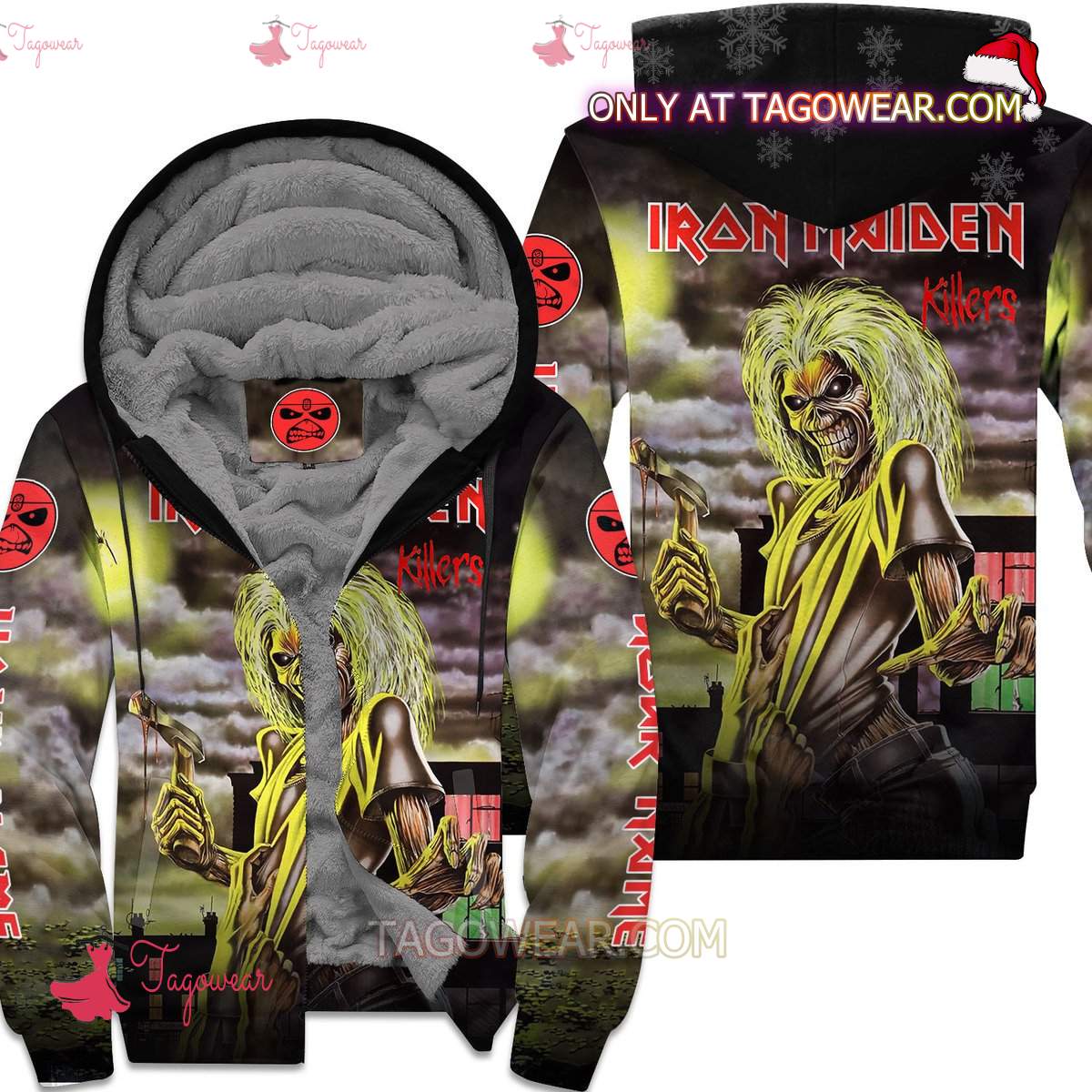 Iron Maiden Killers Album Cover Personalized Fleece Hoodie a
