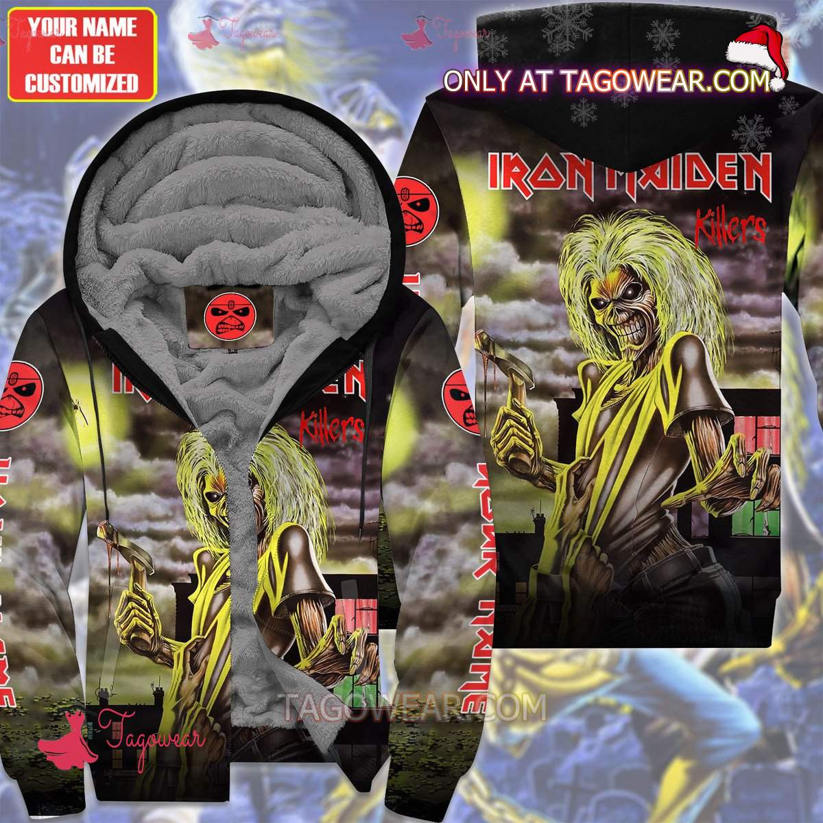 Iron Maiden Killers Album Cover Personalized Fleece Hoodie