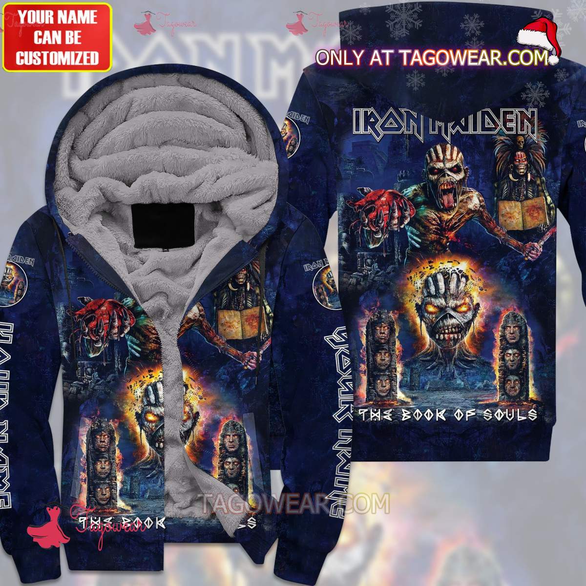 Iron Maiden The Book Of Souls Personalized Fleece Hoodie