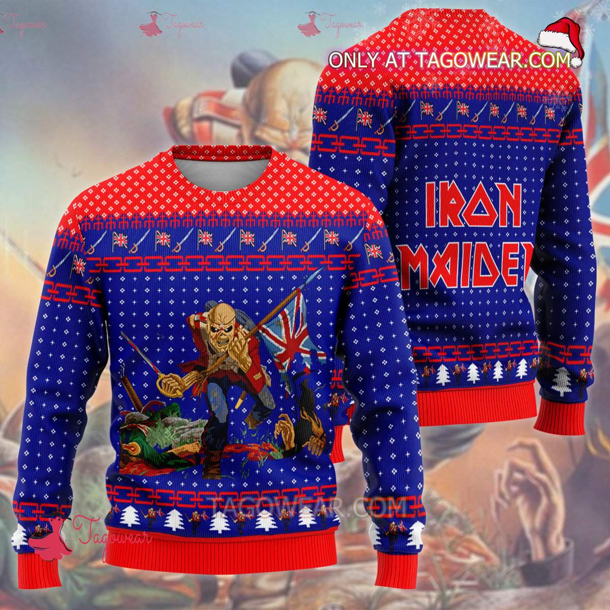 Iron Maiden Trooper Ugly Christmas Sweater