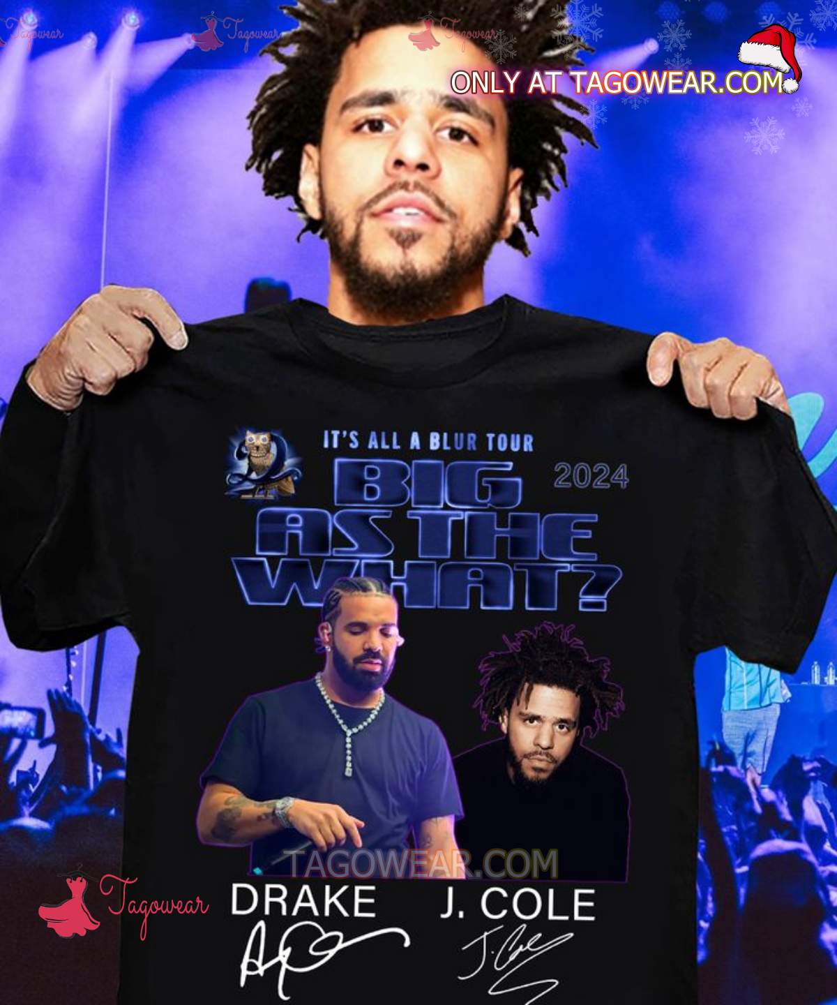 It's All A Bluer Tour 2024 Big As The What Drake And J. Cole Signatures Shirt