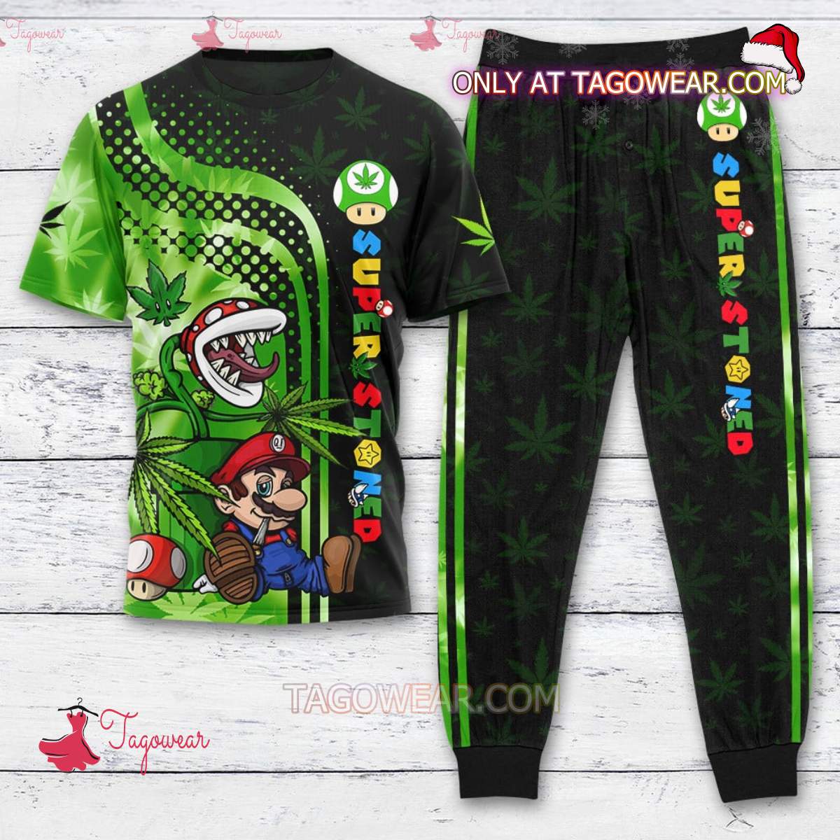 Mario Super Stoned T-shirt And Pants