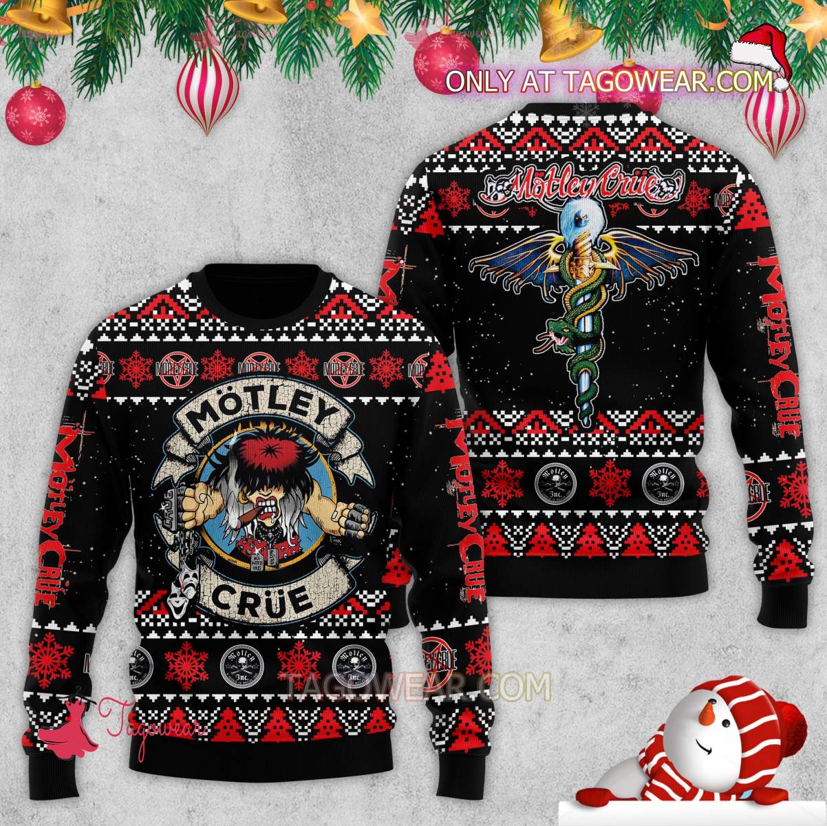 Motley Crue Ugly Christmas Sweater
