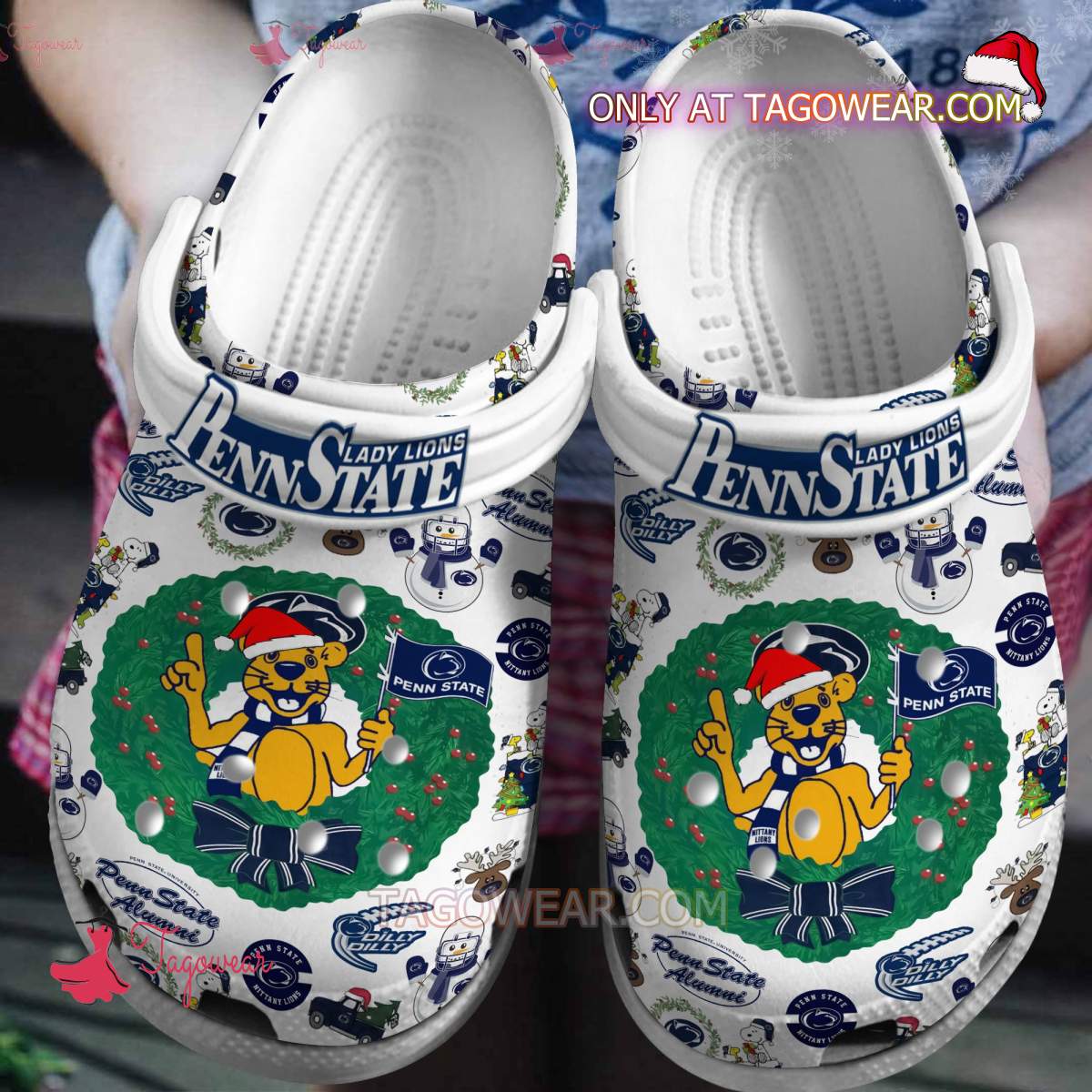 Penn State Lady Lions Christmas Crocs