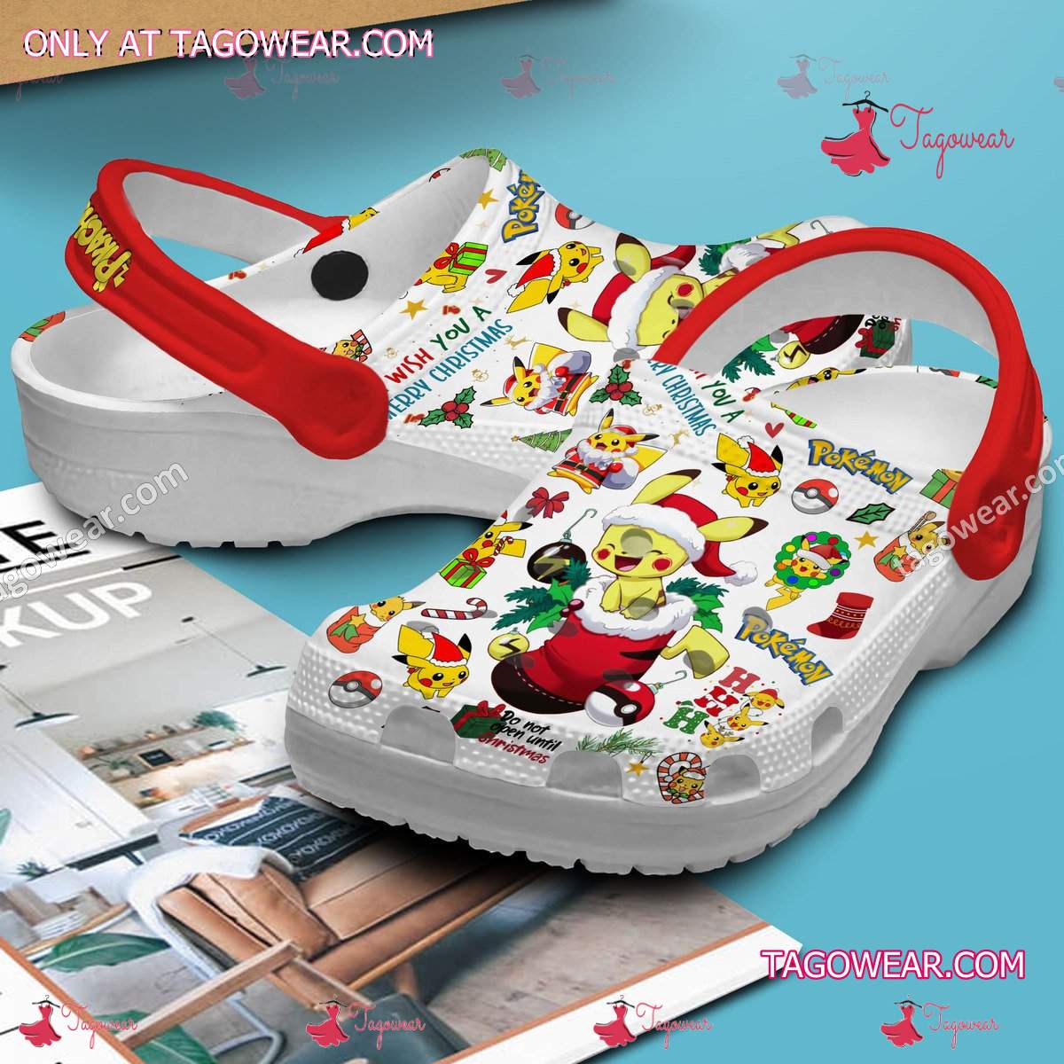 Pokemon Pikachu Christmas Crocs