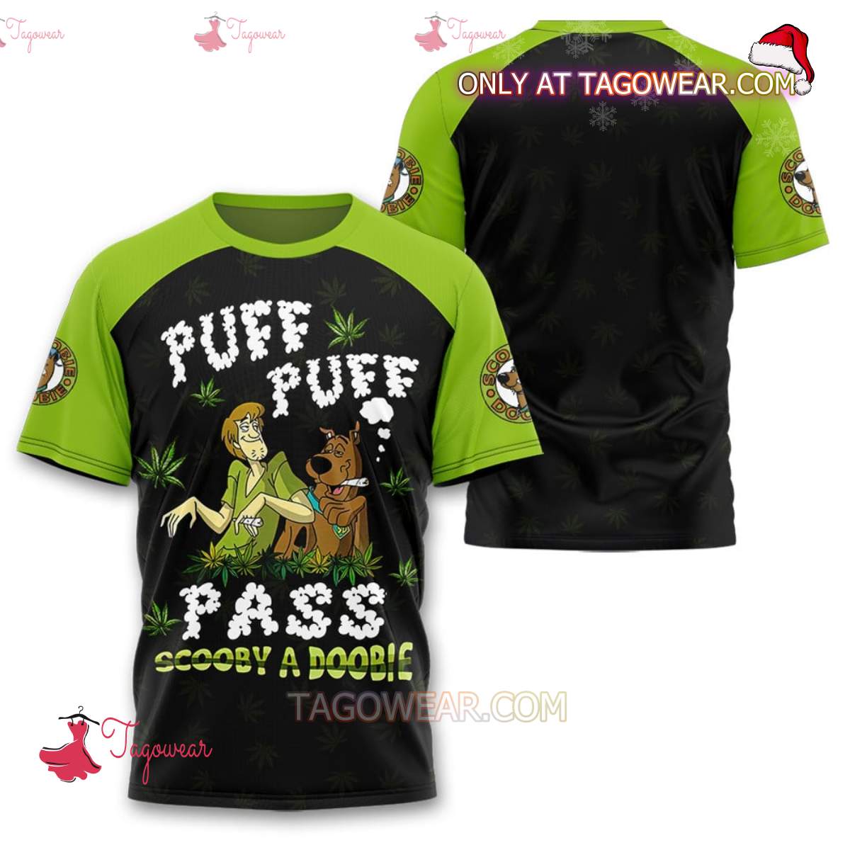 Puff Puff Pass Scooby A Doobie T-shirt And Pants a