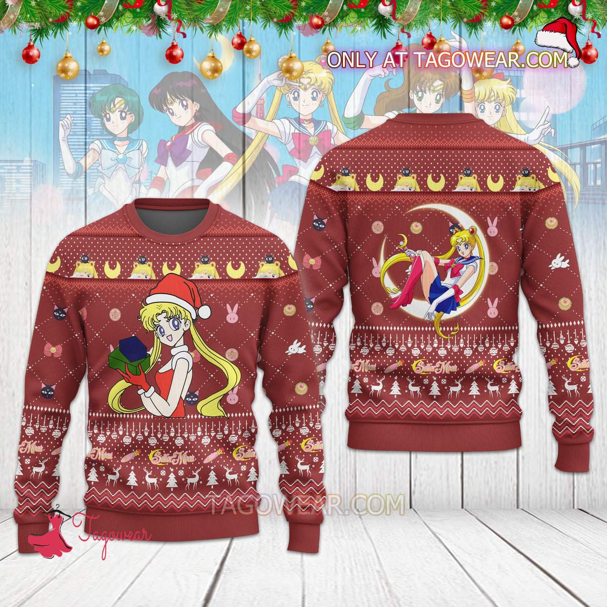 Sailor Moon Usagi Ugly Christmas Sweater