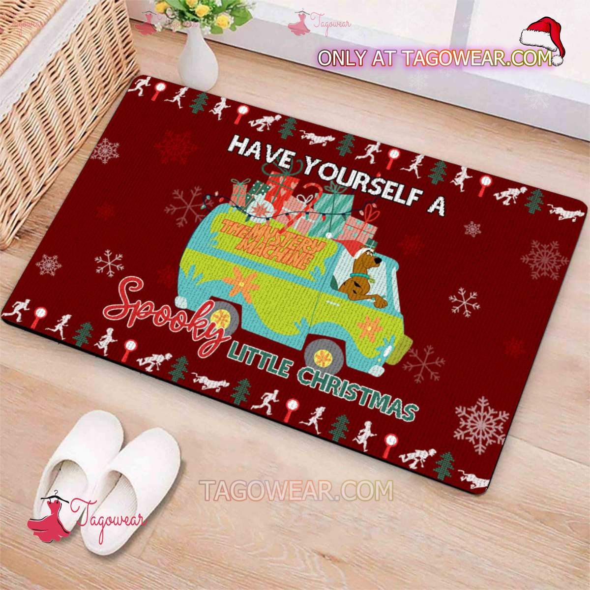 Scooby Doo The Mystery Machine Have Yourself A Spooky Little Christmas Doormat a