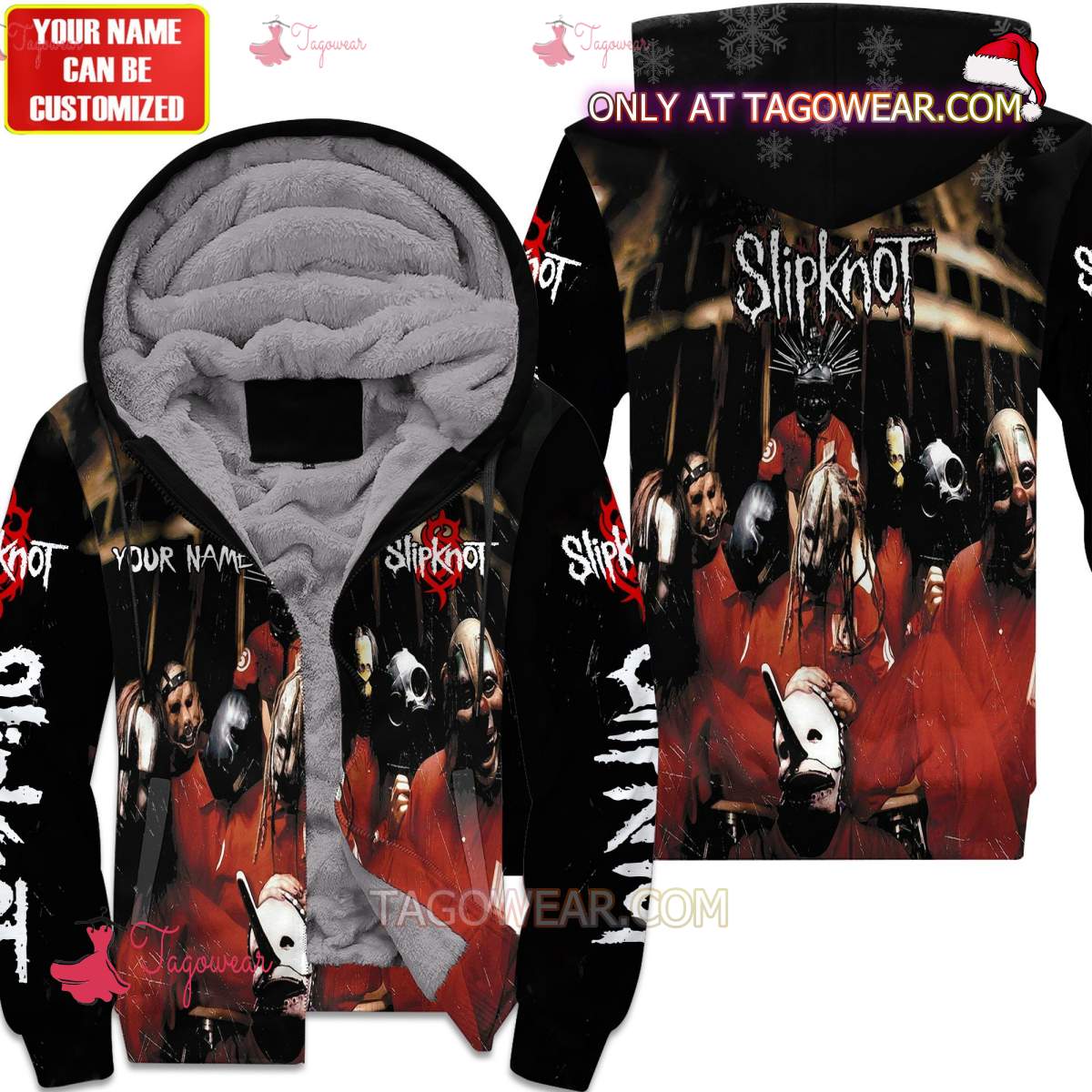 Slipknot Rock Band Personalized Fleece Hoodie a