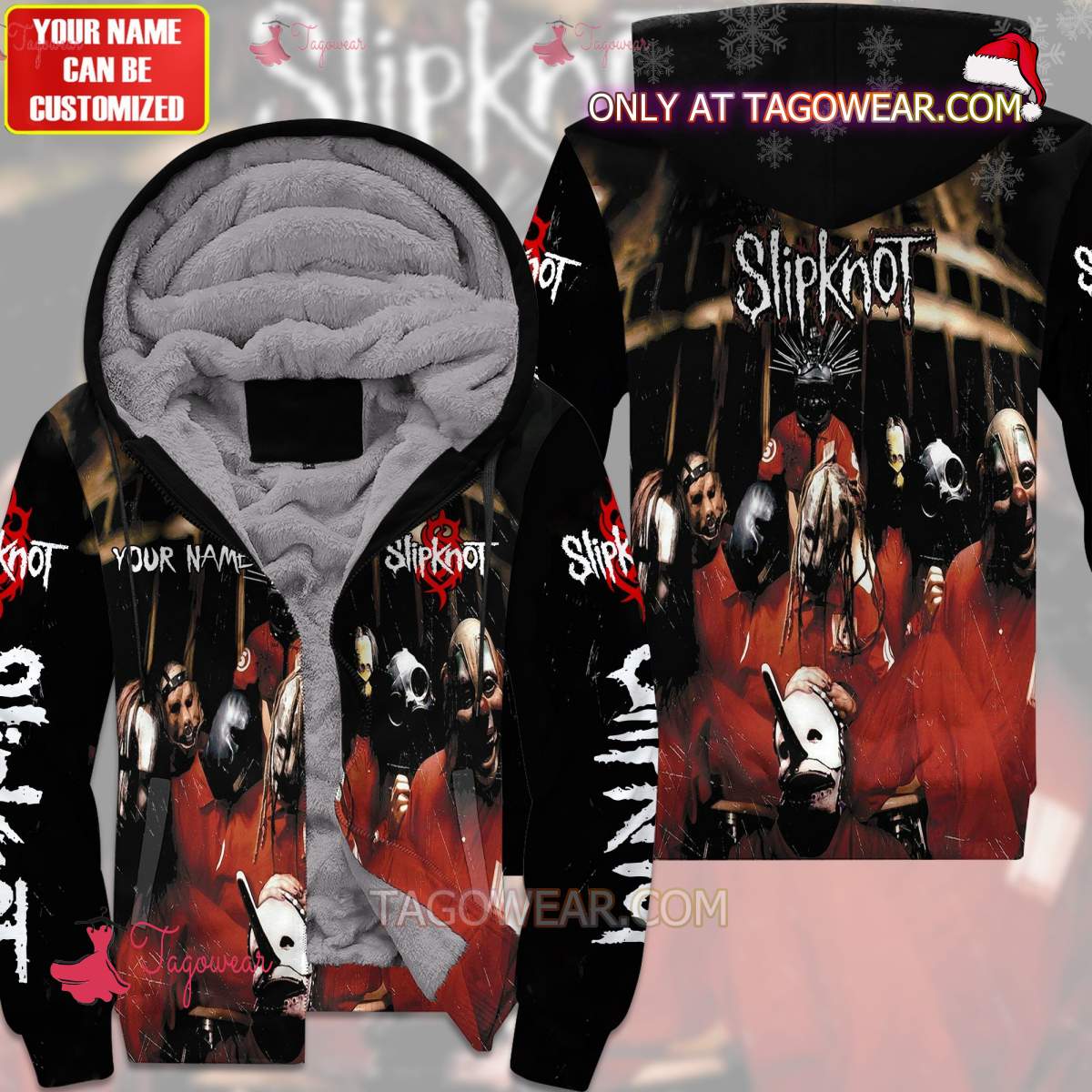 Slipknot Rock Band Personalized Fleece Hoodie