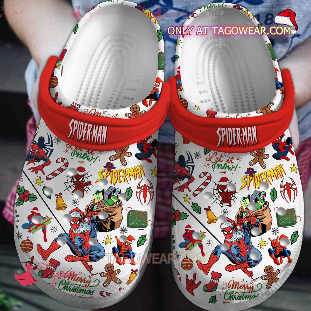 Spider-man Merry Christmas Crocs - Tagowear
