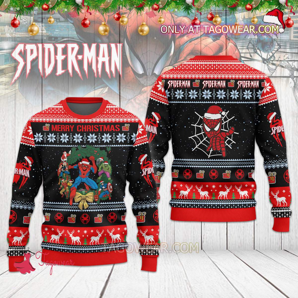 Spider-man Merry Christmas Sweater