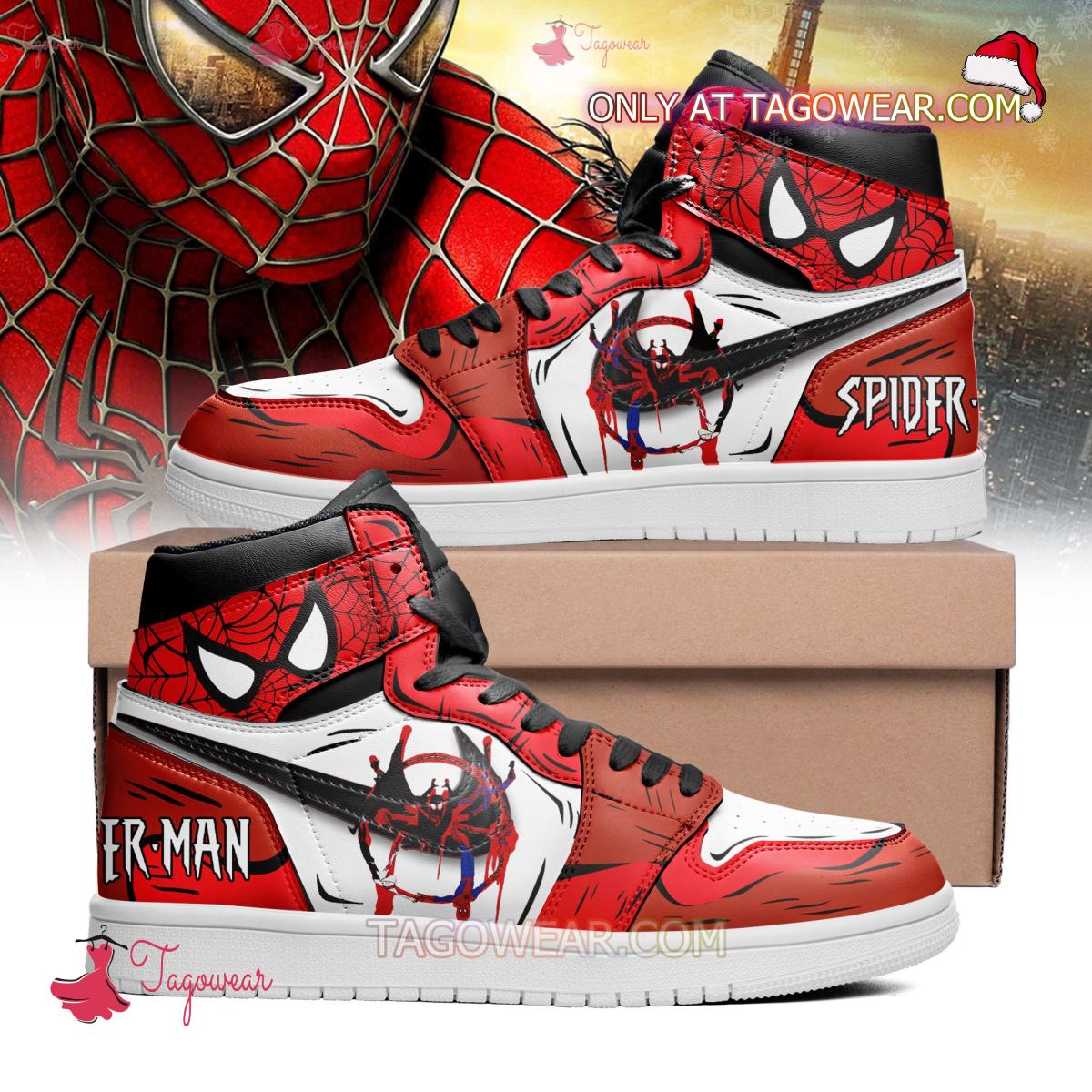 Spider-man Superhero Air Jordan High Top Shoes