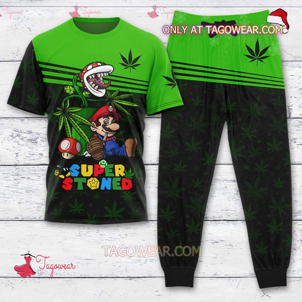 Super Mario Love Super Stoned T-shirt And Pants