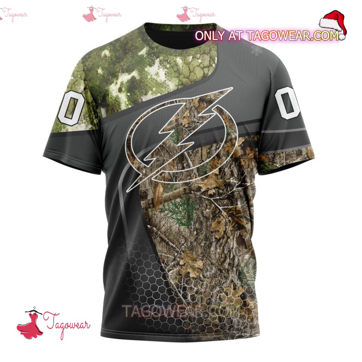 Tampa Bay Lightning NHL Team Hunting Camouflage Personalized T-shirt, Hoodie x