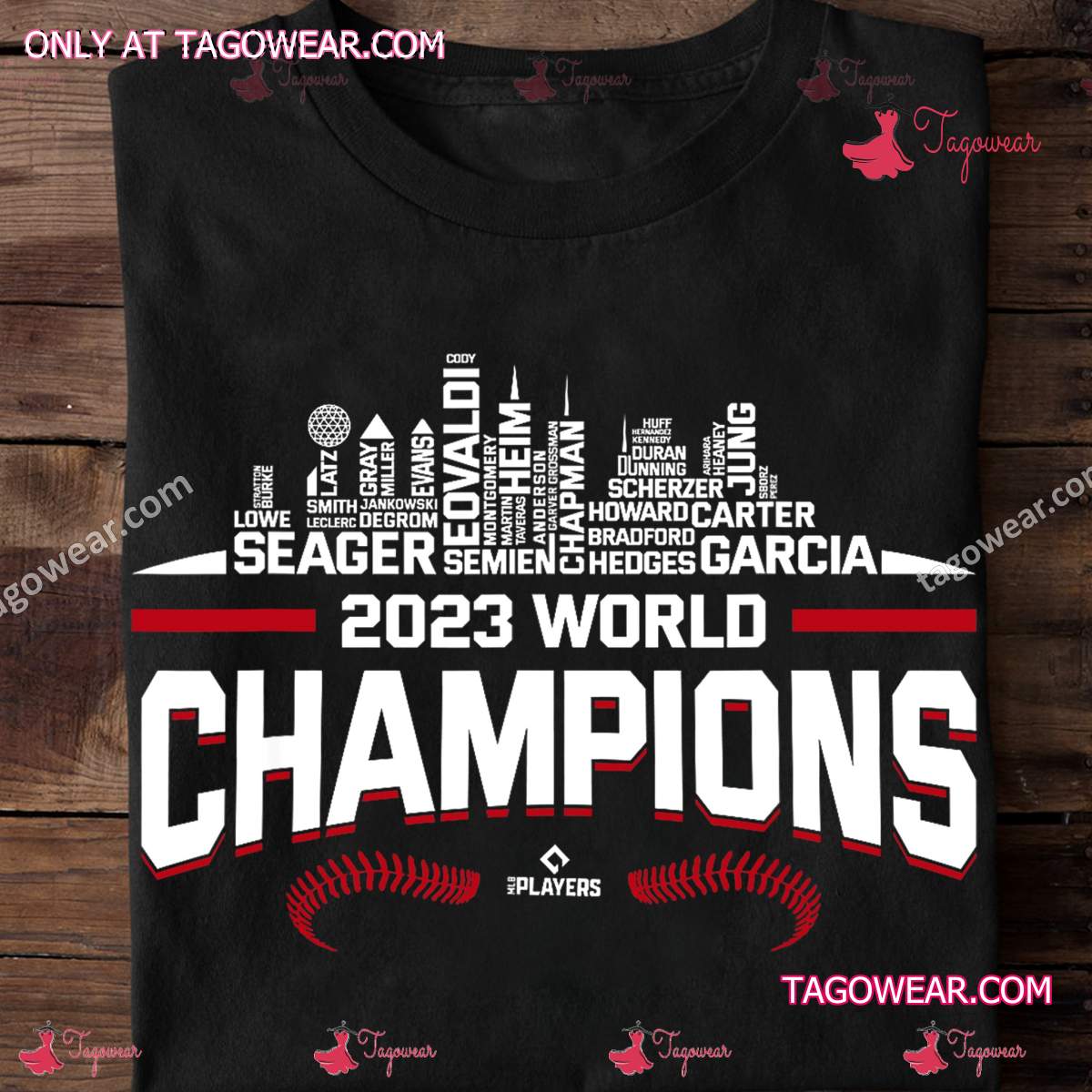 Texas Rangers 2023 World Champions Players Shirt - Tagowear